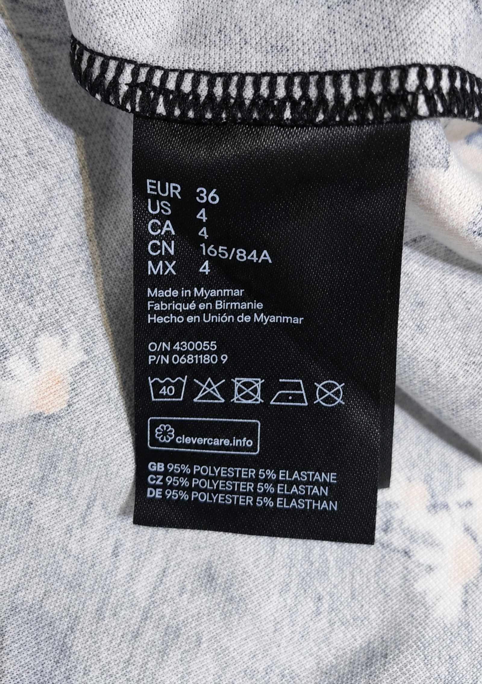 Vestido Floral Divided H&M Talla S (36) – Negro | Ideal para Verano – photo 8